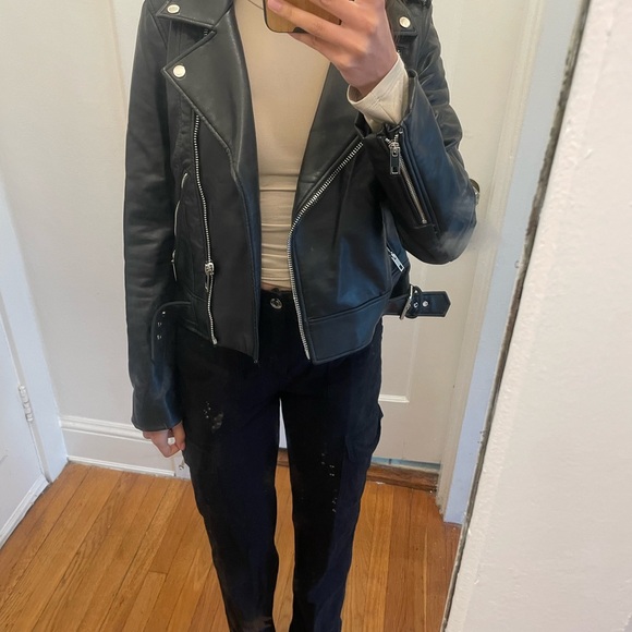 Zara Faux Leather Jacket - Picture 2 of 4